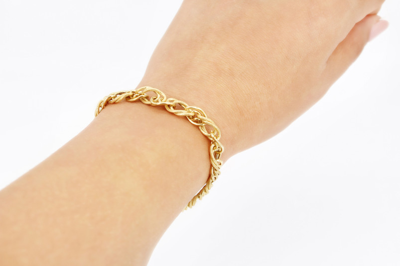Pulsera de oro de 18k. de segunda mano. Joyería de ocasión | ROYALHYSTERIA