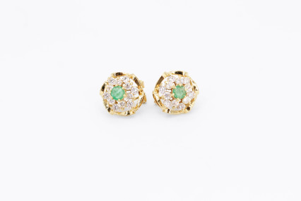 Pendiente de oro de 18k. de segunda mano. Joyería de ocasión | ROYALHYSTERIA