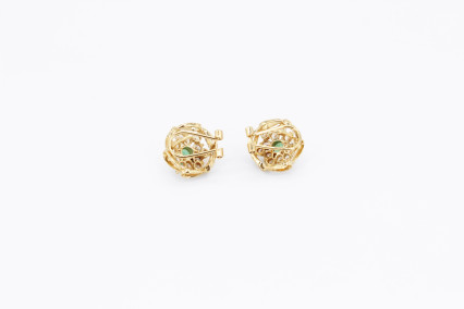 Pendiente de oro de 18k. de segunda mano. Joyería de ocasión | ROYALHYSTERIA