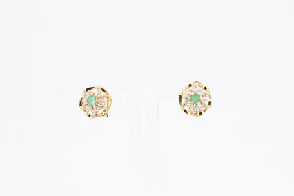 Pendiente de oro de 18k. de segunda mano. Joyería de ocasión | ROYALHYSTERIA