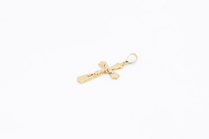 Cruz de oro de 18k. de segunda mano. Joyería de ocasión | ROYALHYSTERIA