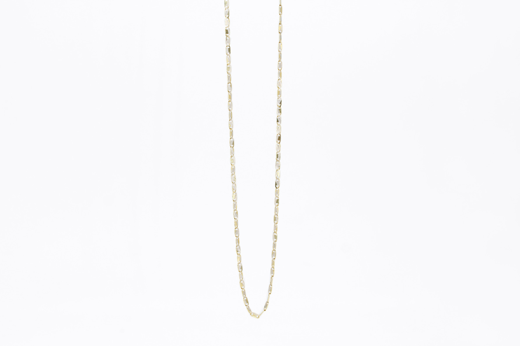 Cadena de oro combinado de 18k. de segunda mano. Joyería de ocasión | ROYALHYSTERIA