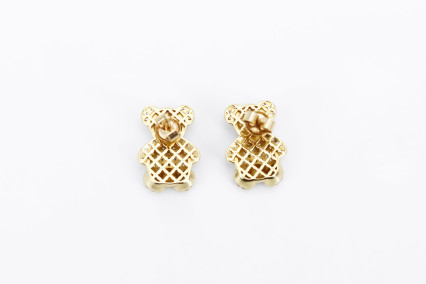 Pendiente de oro de 18k. de segunda mano. Joyería de ocasión | ROYALHYSTERIA