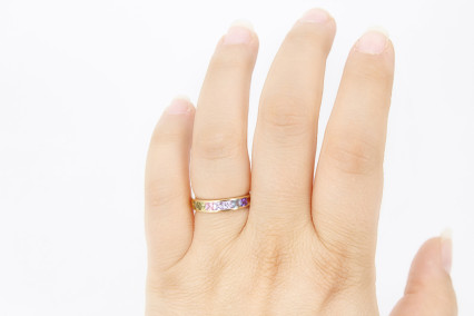 Anillo de oro de 18k. de segunda mano. Joyería de ocasión | ROYALHYSTERIA