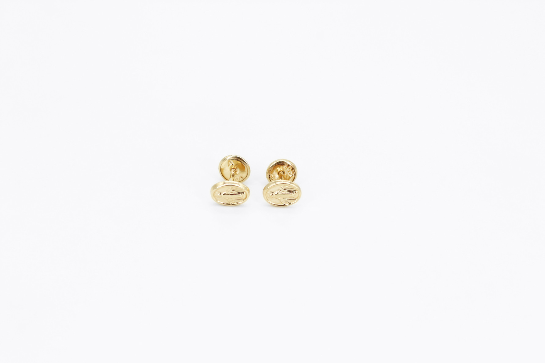 Pendiente de oro de 18k. de segunda mano. Joyería de ocasión | ROYALHYSTERIA