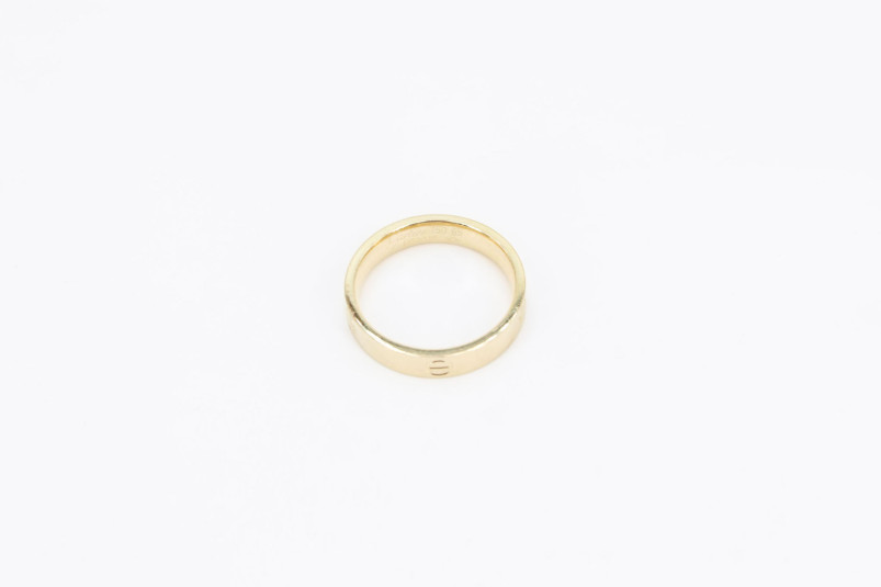 Alianza de oro de 18k. de segunda mano. Joyería de ocasión | ROYALHYSTERIA