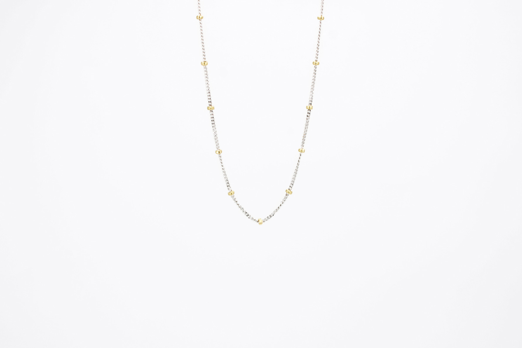 Cadena de oro combinado de 18k. de segunda mano. Joyería de ocasión | ROYALHYSTERIA