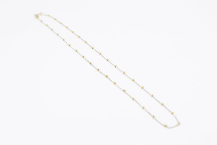 Cadena de oro combinado de 18k. de segunda mano. Joyería de ocasión | ROYALHYSTERIA