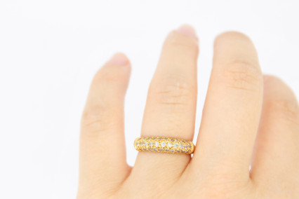 Anillo de oro de 18k. de segunda mano. Joyería de ocasión | ROYALHYSTERIA