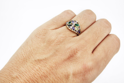 Anillo de oro de 18k. de segunda mano. Joyería de ocasión | ROYALHYSTERIA