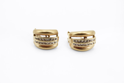 Pendiente de oro de 18k. de segunda mano. Joyería de ocasión | ROYALHYSTERIA