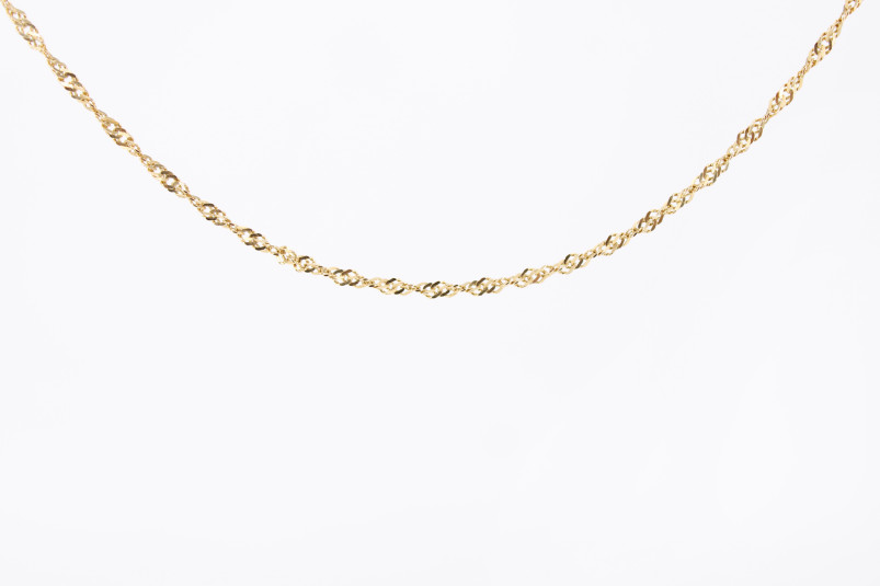 Gargantilla de oro de 18k. de segunda mano. Joyería de ocasión | ROYALHYSTERIA