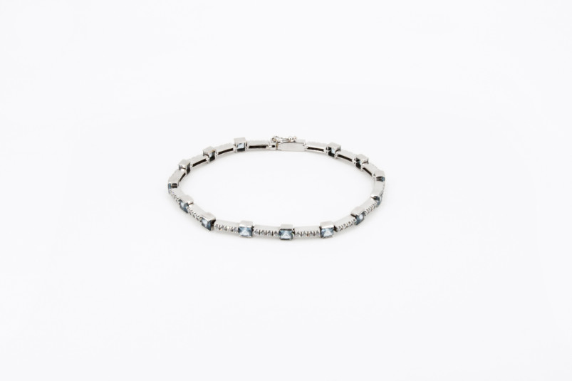 Pulsera de oro blanco de 18k. de segunda mano. Joyería de ocasión | ROYALHYSTERIA