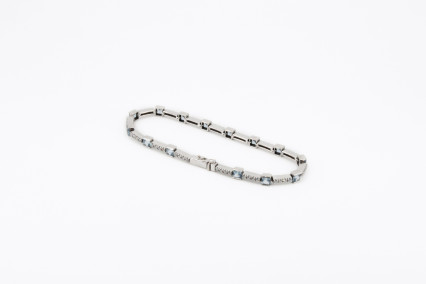 Pulsera de oro blanco de 18k. de segunda mano. Joyería de ocasión | ROYALHYSTERIA