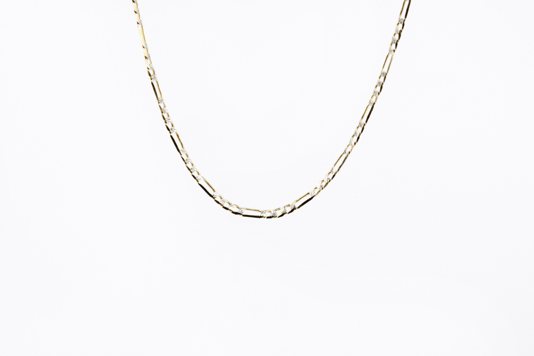 Cadena de oro combinado de 18k. de segunda mano. Joyería de ocasión | ROYALHYSTERIA