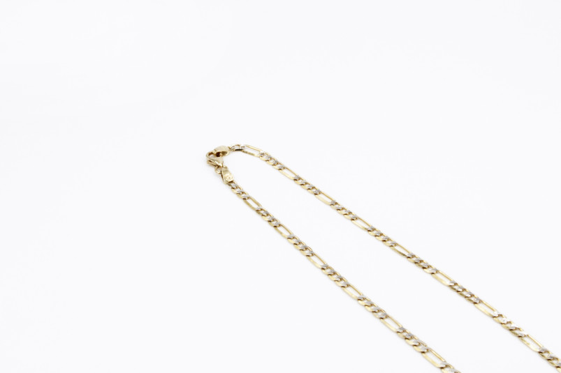 Cadena de oro combinado de 18k. de segunda mano. Joyería de ocasión | ROYALHYSTERIA