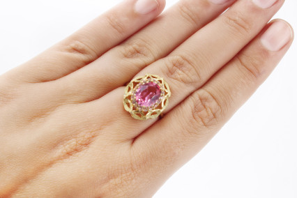 Anillo de oro de 18k. de segunda mano. Joyería de ocasión | ROYALHYSTERIA