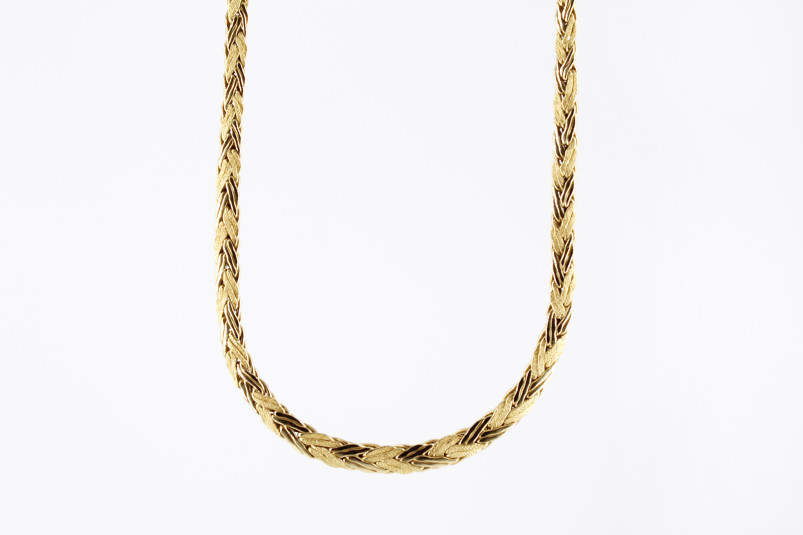 Gargantilla de oro de 18k. de segunda mano. Joyería de ocasión | ROYALHYSTERIA