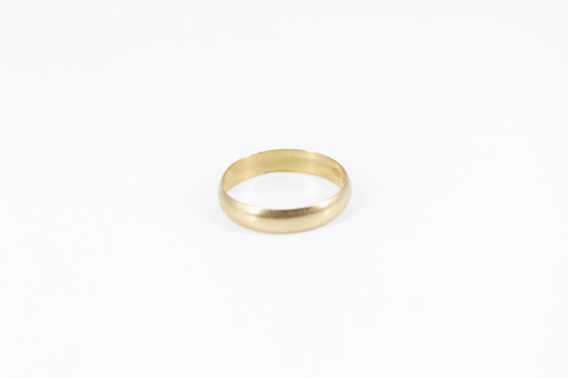 Alianza de oro de 18k. de segunda mano. Joyería de ocasión | ROYALHYSTERIA