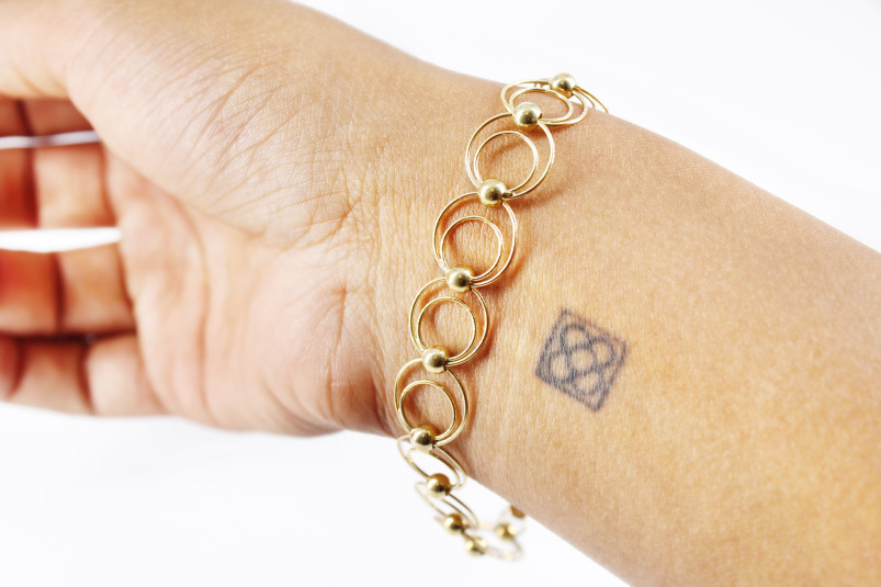 Pulsera de oro de 18k. de segunda mano. Joyería de ocasión | ROYALHYSTERIA