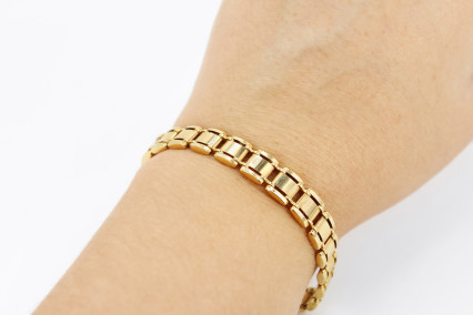 Pulsera de oro de 18k. de segunda mano. Joyería de ocasión | ROYALHYSTERIA