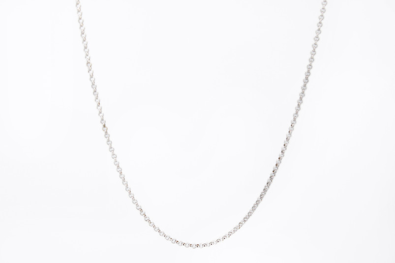 Cadena de oro blanco de 18k. de segunda mano. Joyería de ocasión | ROYALHYSTERIA