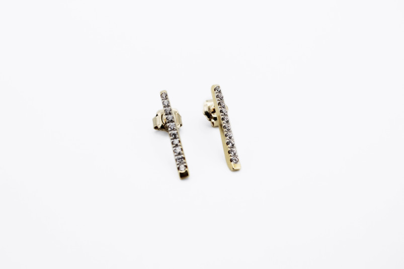 Pendiente de oro de 18k. de segunda mano. Joyería de ocasión | ROYALHYSTERIA