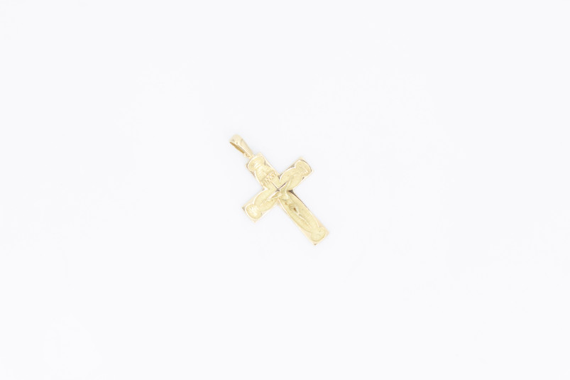 Cruz de oro de 18k. de segunda mano. Joyería de ocasión | ROYALHYSTERIA