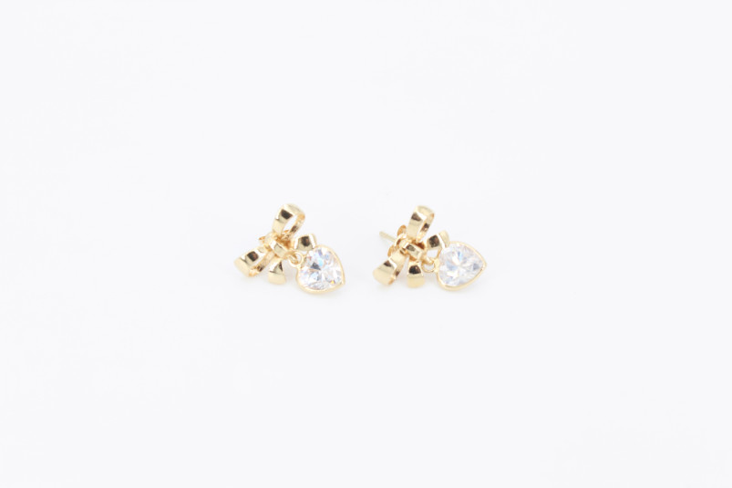 Pendiente de oro de 18k. de segunda mano. Joyería de ocasión | ROYALHYSTERIA