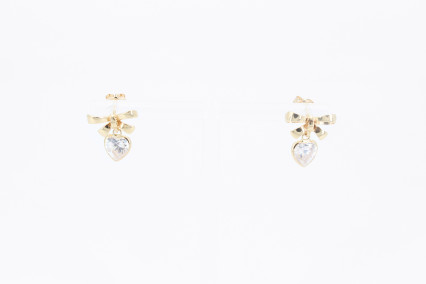 Pendiente de oro de 18k. de segunda mano. Joyería de ocasión | ROYALHYSTERIA