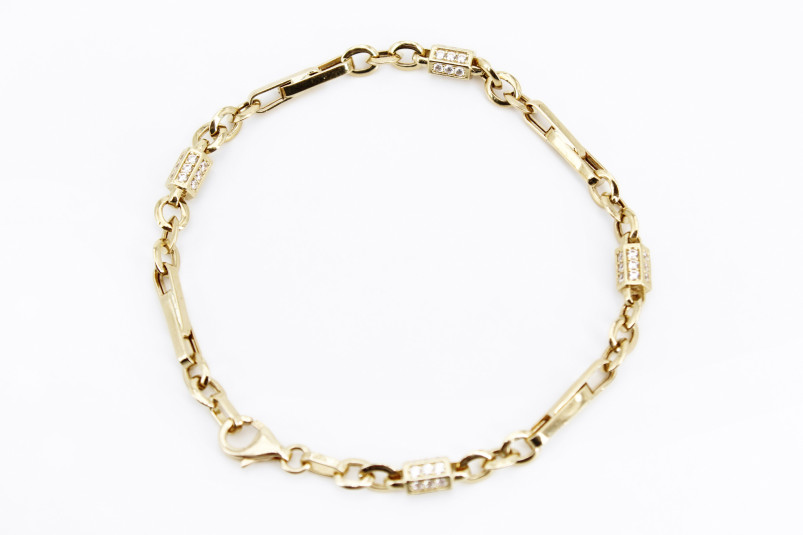 Pulsera de oro de 18k. de segunda mano. Joyería de ocasión | ROYALHYSTERIA