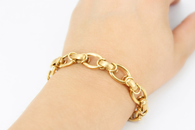 Pulsera de oro de 18k. de segunda mano. Joyería de ocasión | ROYALHYSTERIA